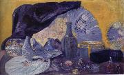 James Ensor Harmony in Blue oil painting on canvas